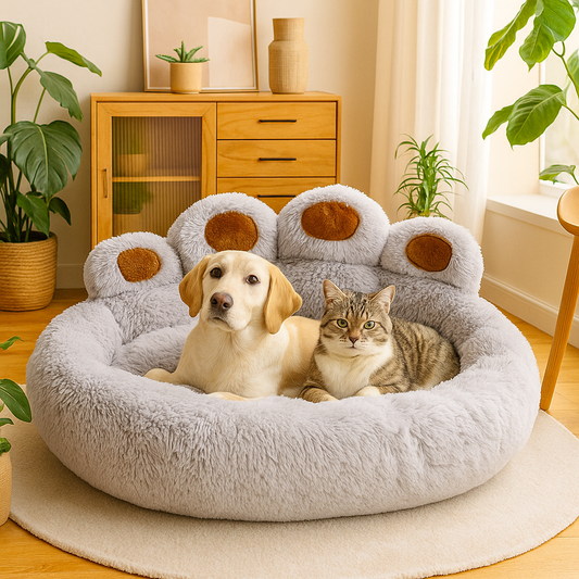 Lit en Peluche Confortable pour Chiens & Chats
